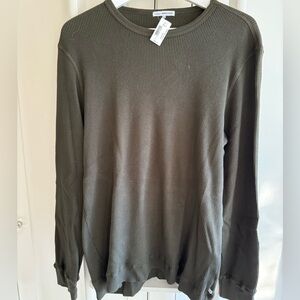 James Perse Dark Green Crewneck Sweater
